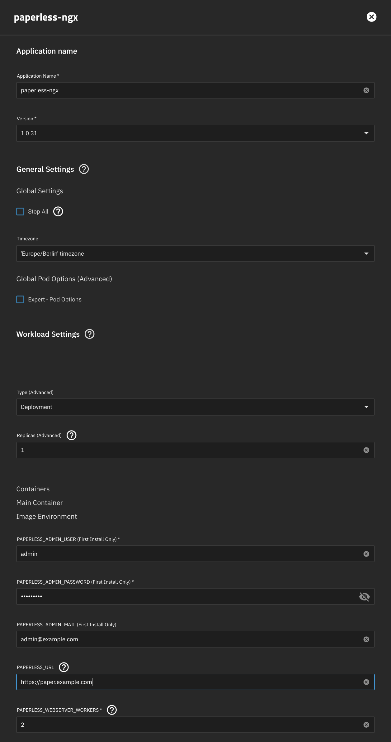 Configure paperless-ngx