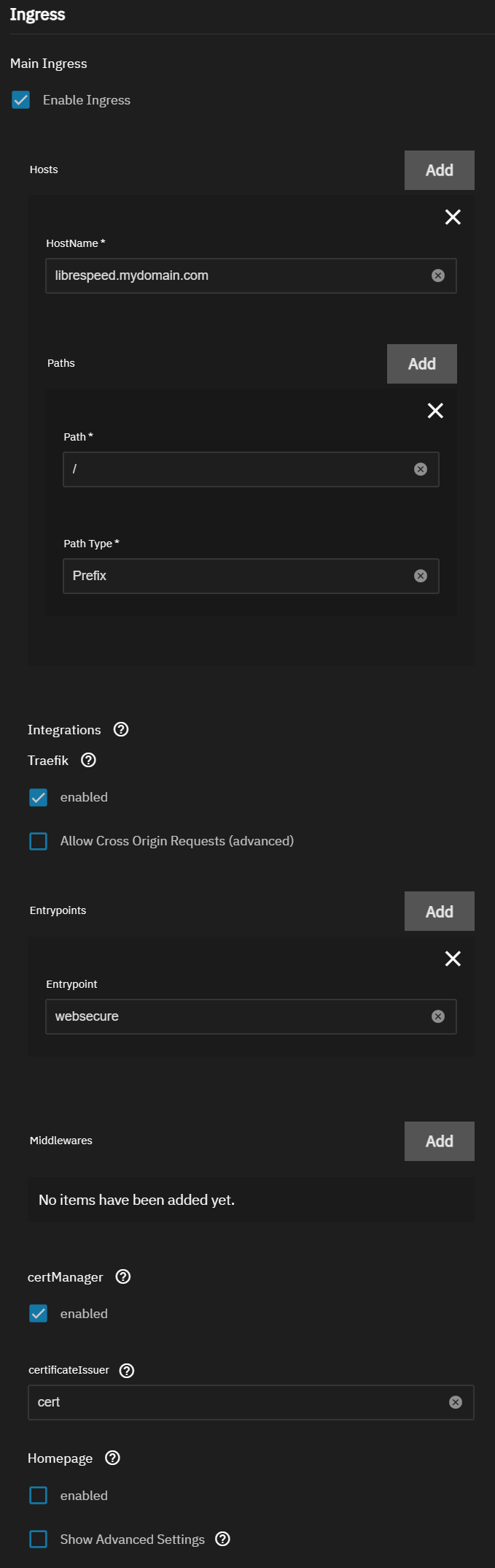 configure ingress using clusterissuer 