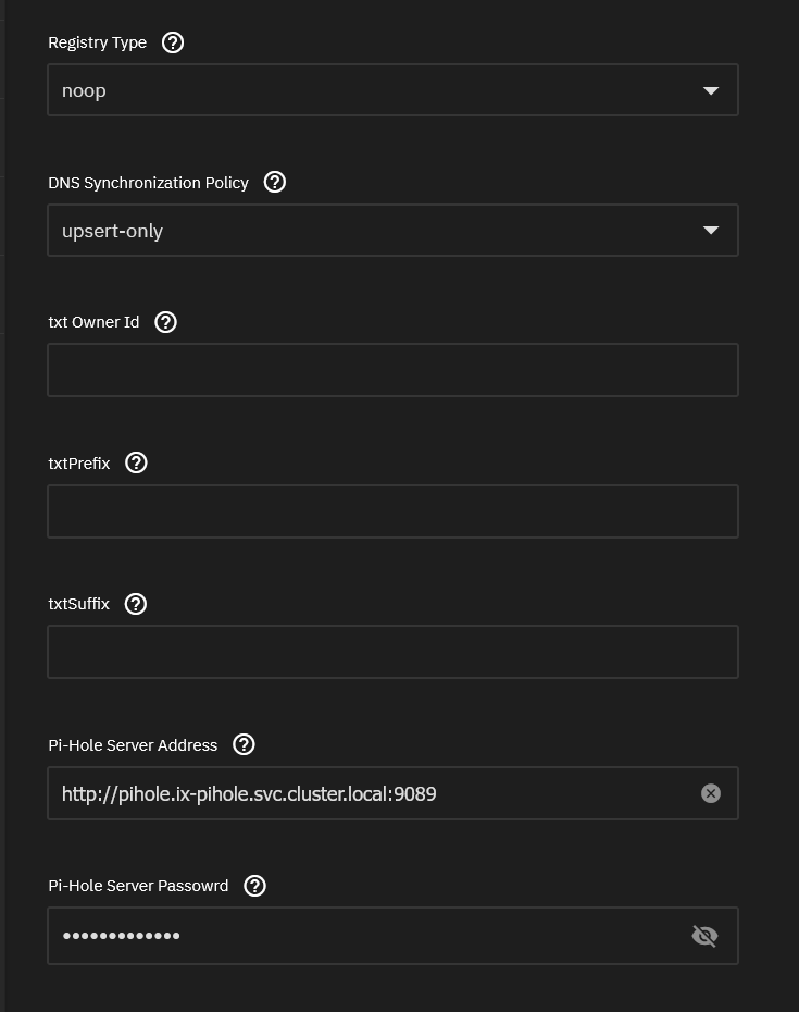 PiHole App Config 2