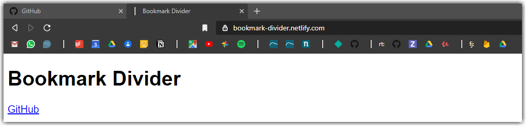 Bookmark Bar