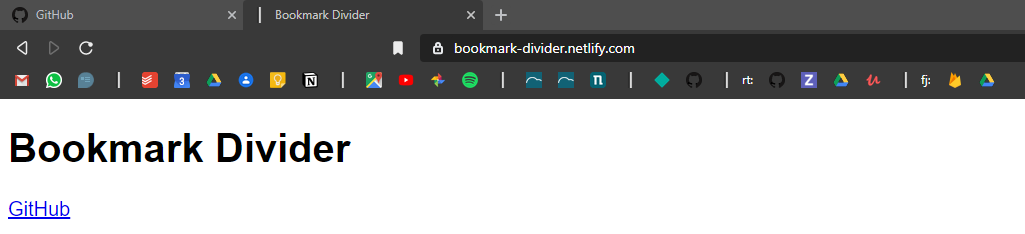 Bookmark Bar